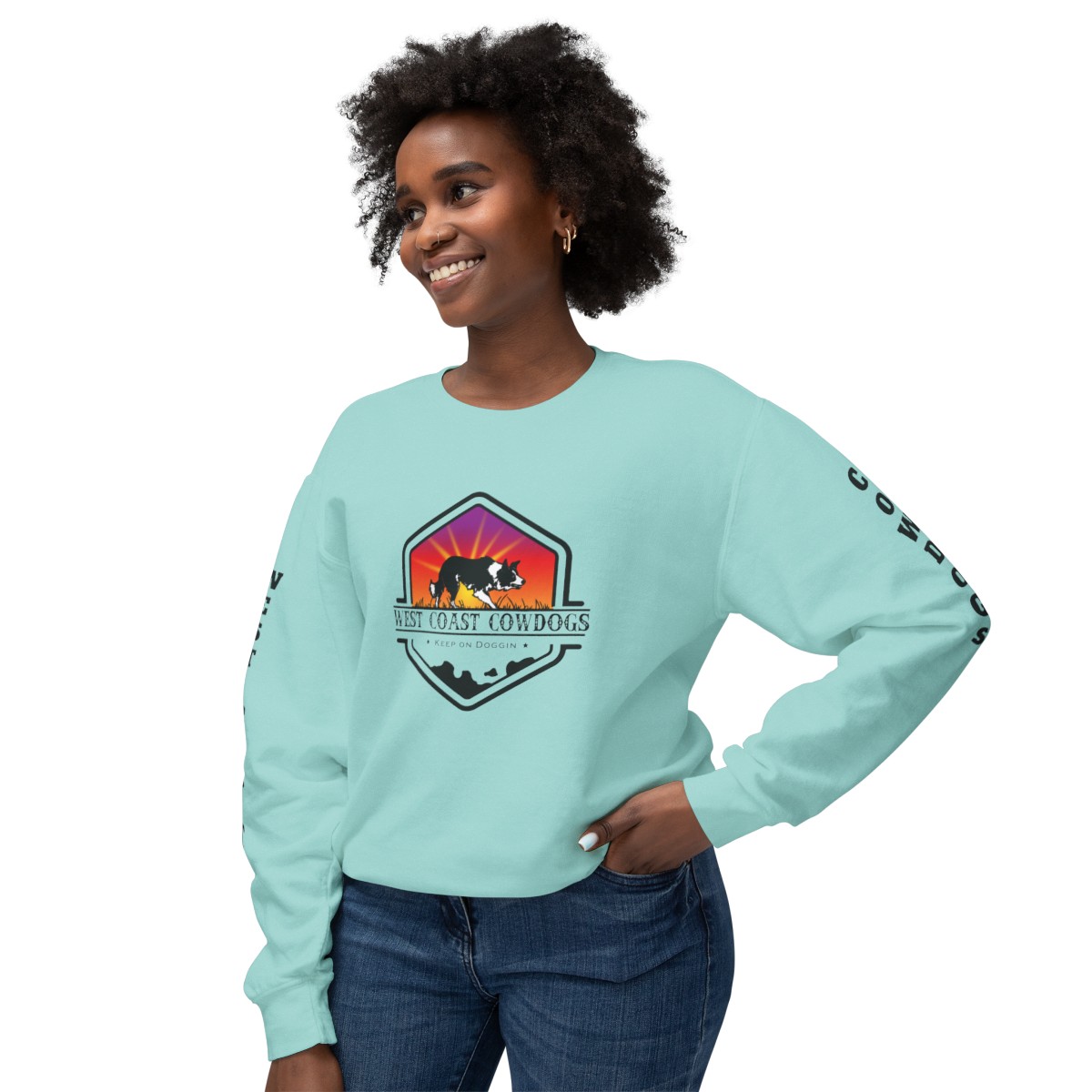 Unisex Lightweight Crewneck Sweatshirt - Image 68