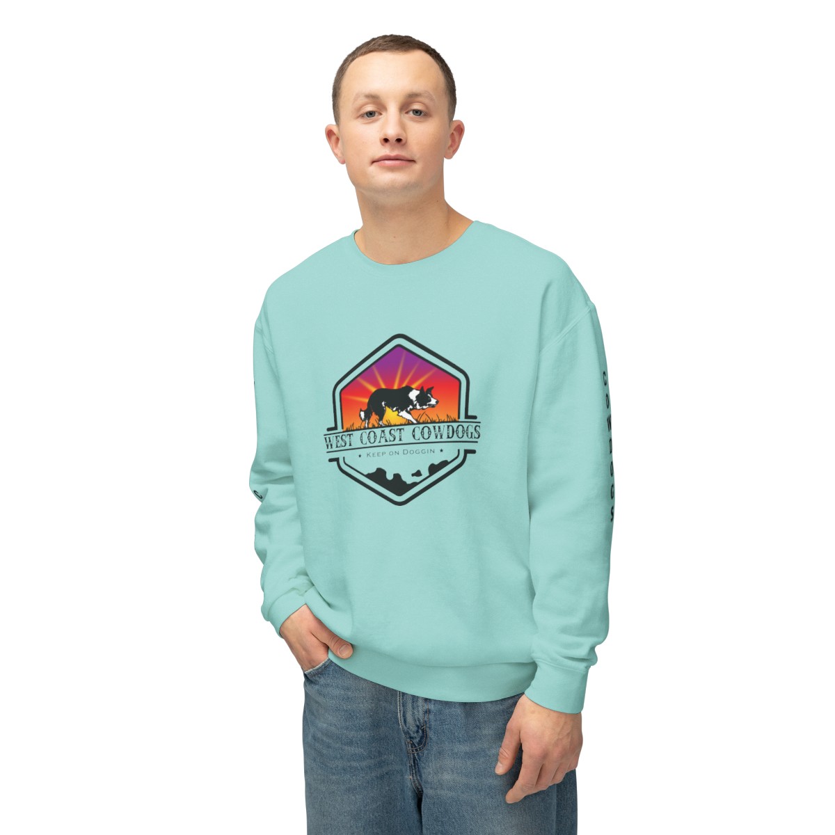 Unisex Lightweight Crewneck Sweatshirt - Image 70