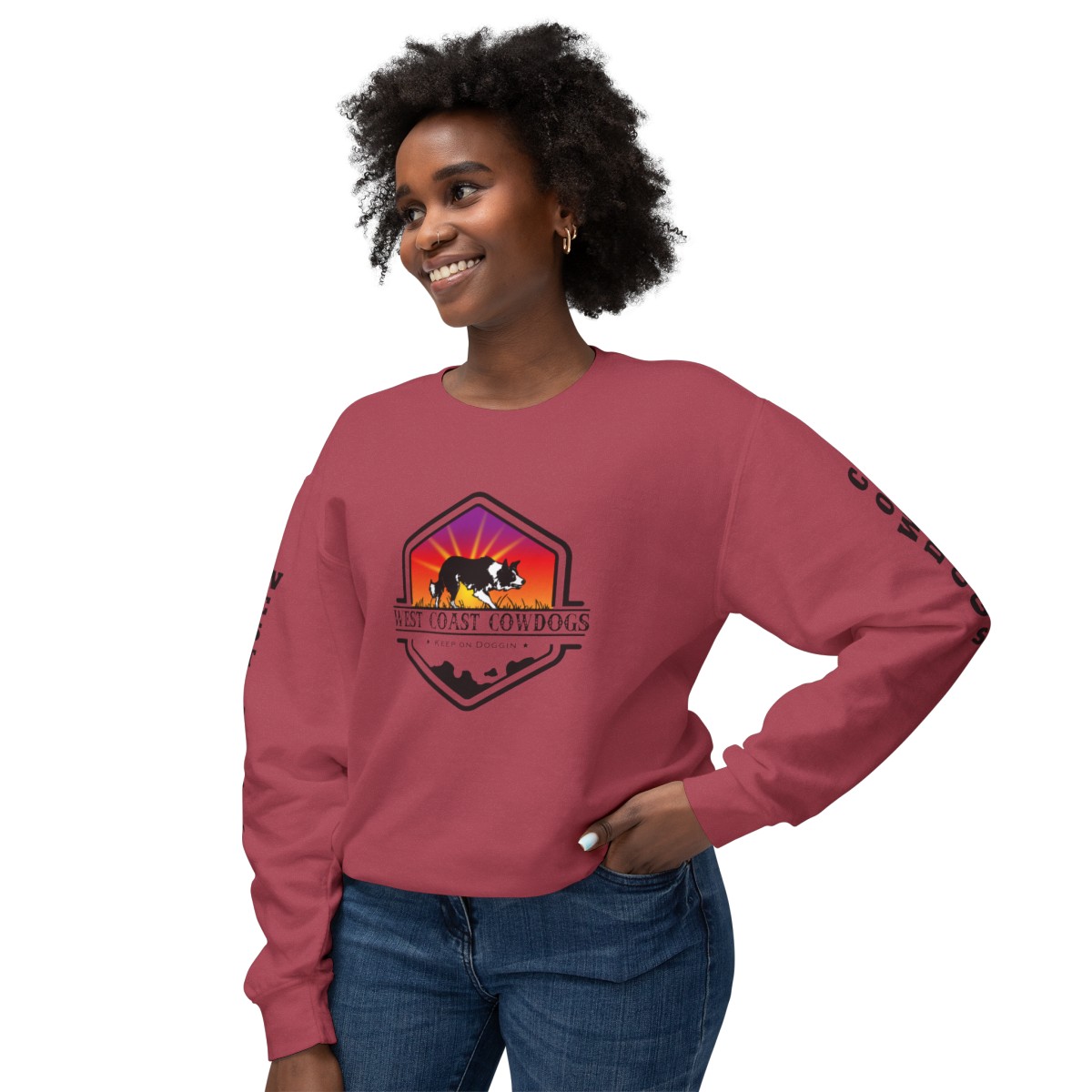 Unisex Lightweight Crewneck Sweatshirt - Image 92