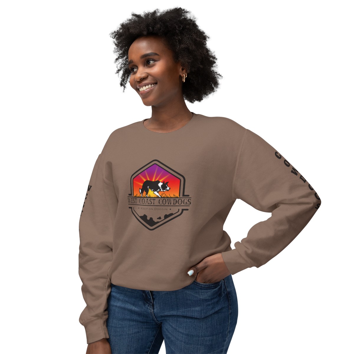 Unisex Lightweight Crewneck Sweatshirt - Image 4
