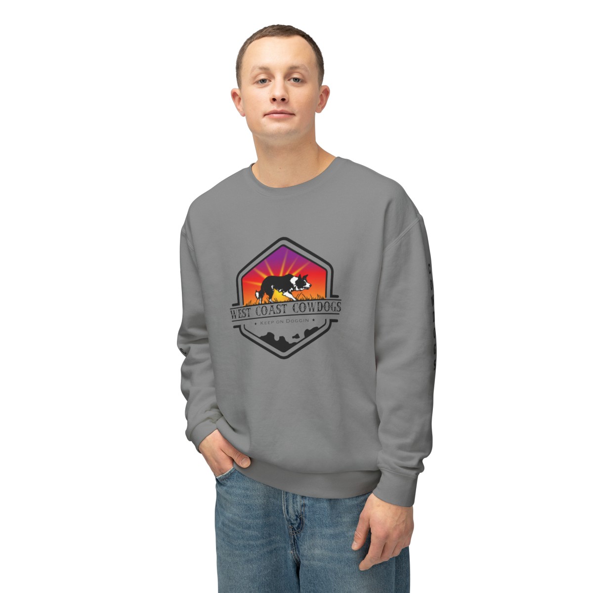 Unisex Lightweight Crewneck Sweatshirt - Image 62