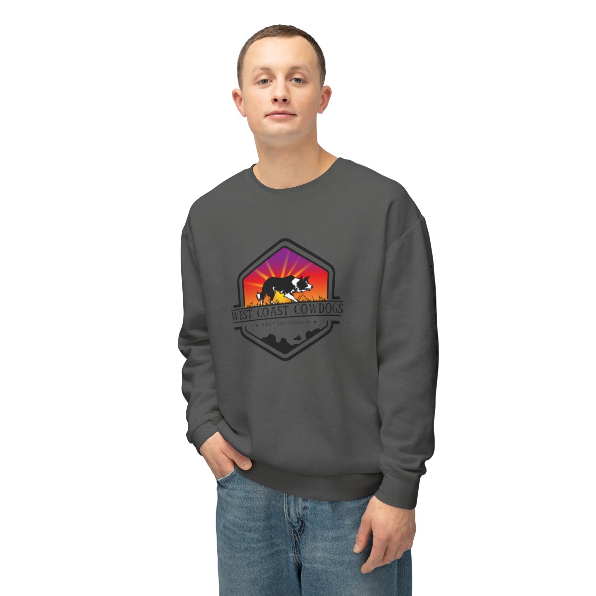 Unisex Lightweight Crewneck Sweatshirt - Image 54