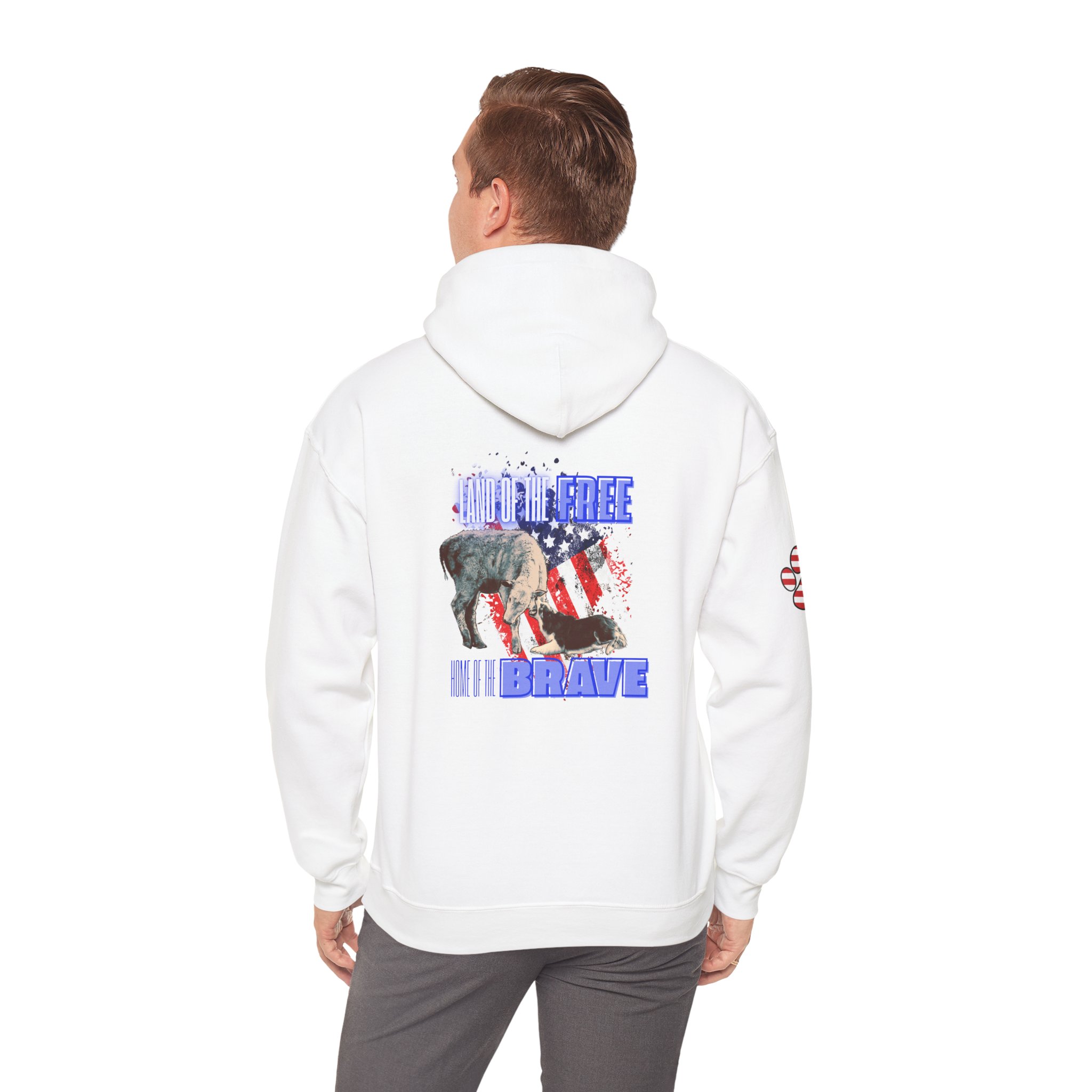 Land Of The Free- Unisex Heavy Blendâ„¢ Hooded Sweatshirt - Image 10