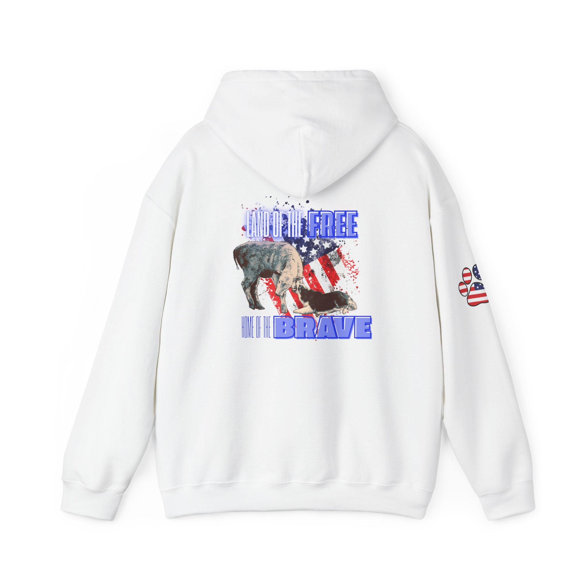 Land Of The Free- Unisex Heavy Blendâ„¢ Hooded Sweatshirt - Image 6