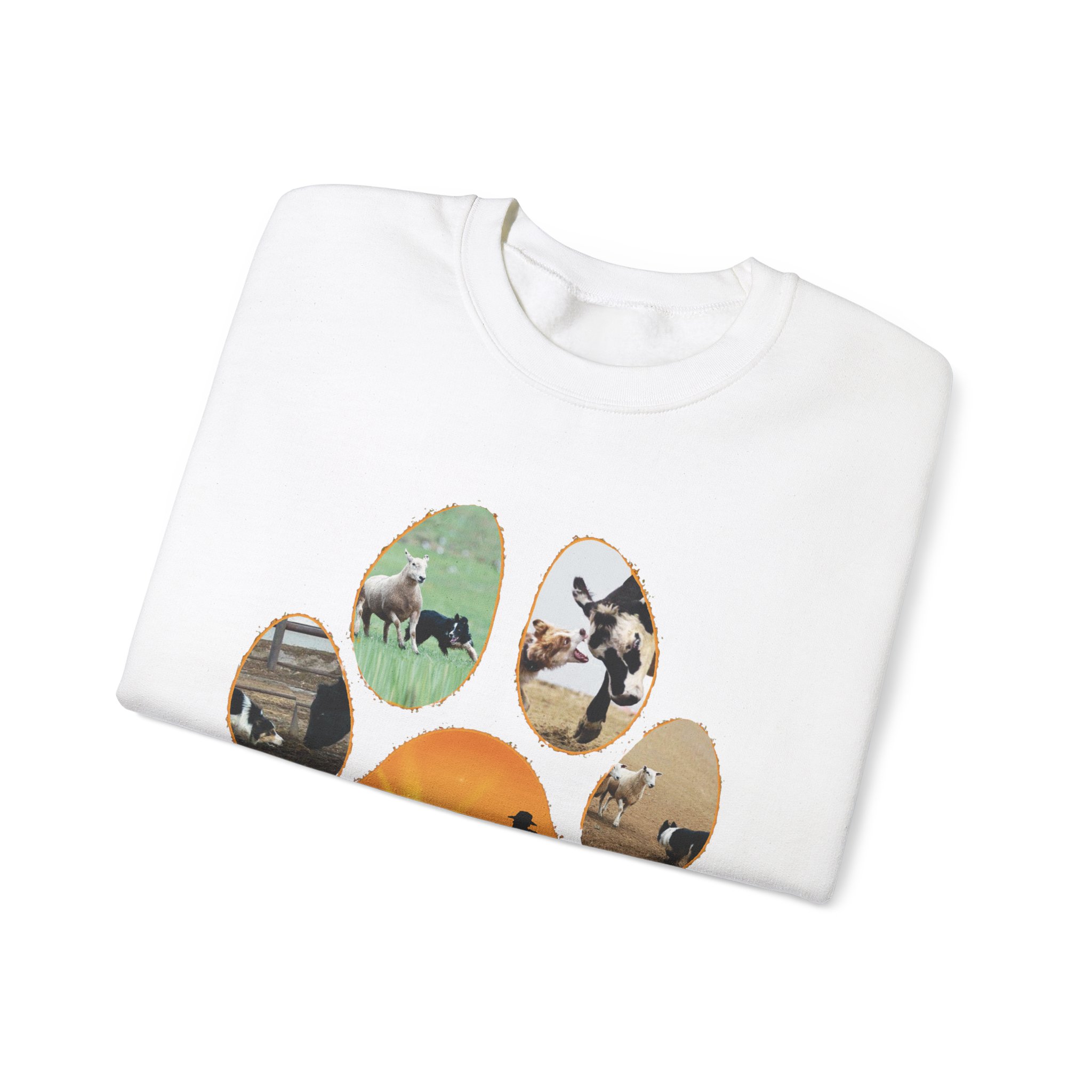 Working Paw- Unisex Heavy Blendâ„¢ Crewneck Sweatshirt - Image 3