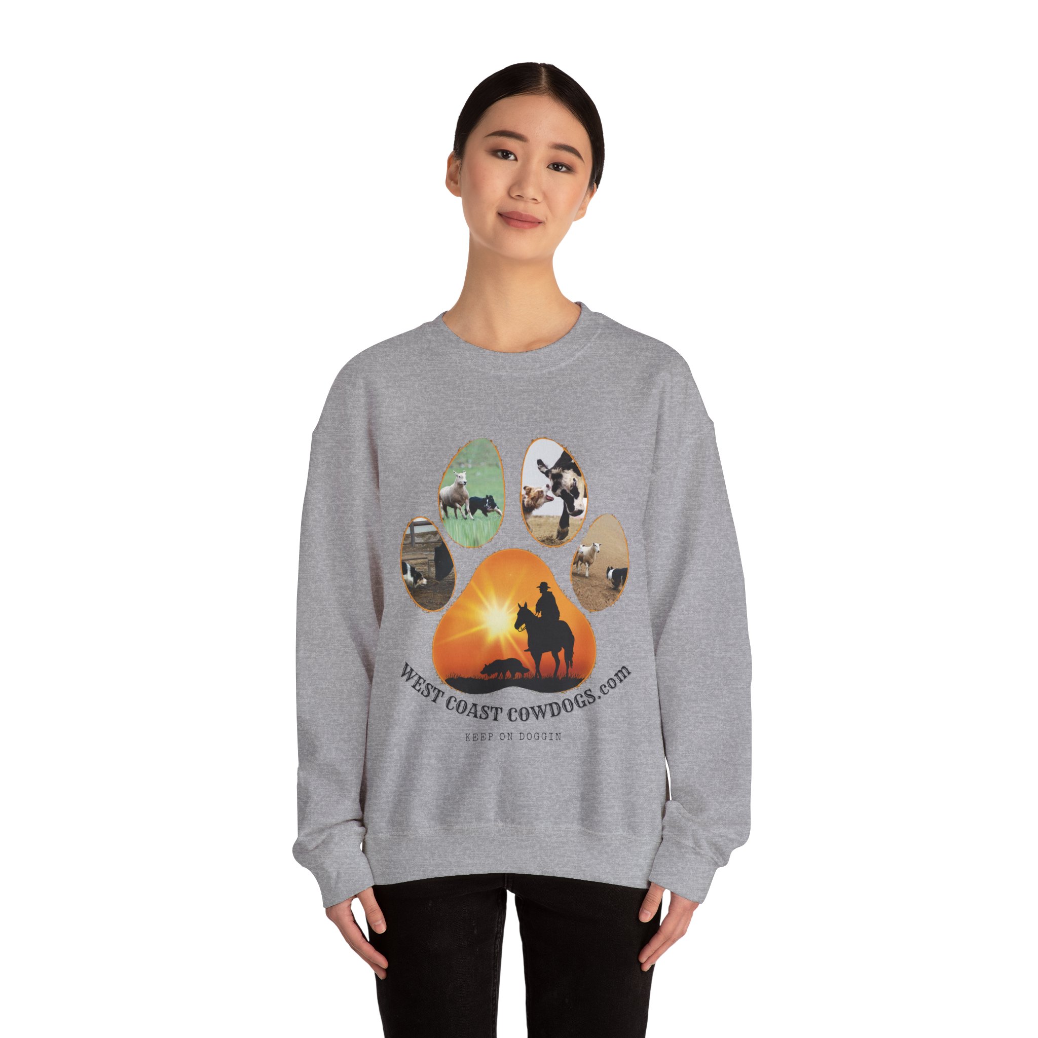Working Paw- Unisex Heavy Blendâ„¢ Crewneck Sweatshirt - Image 16