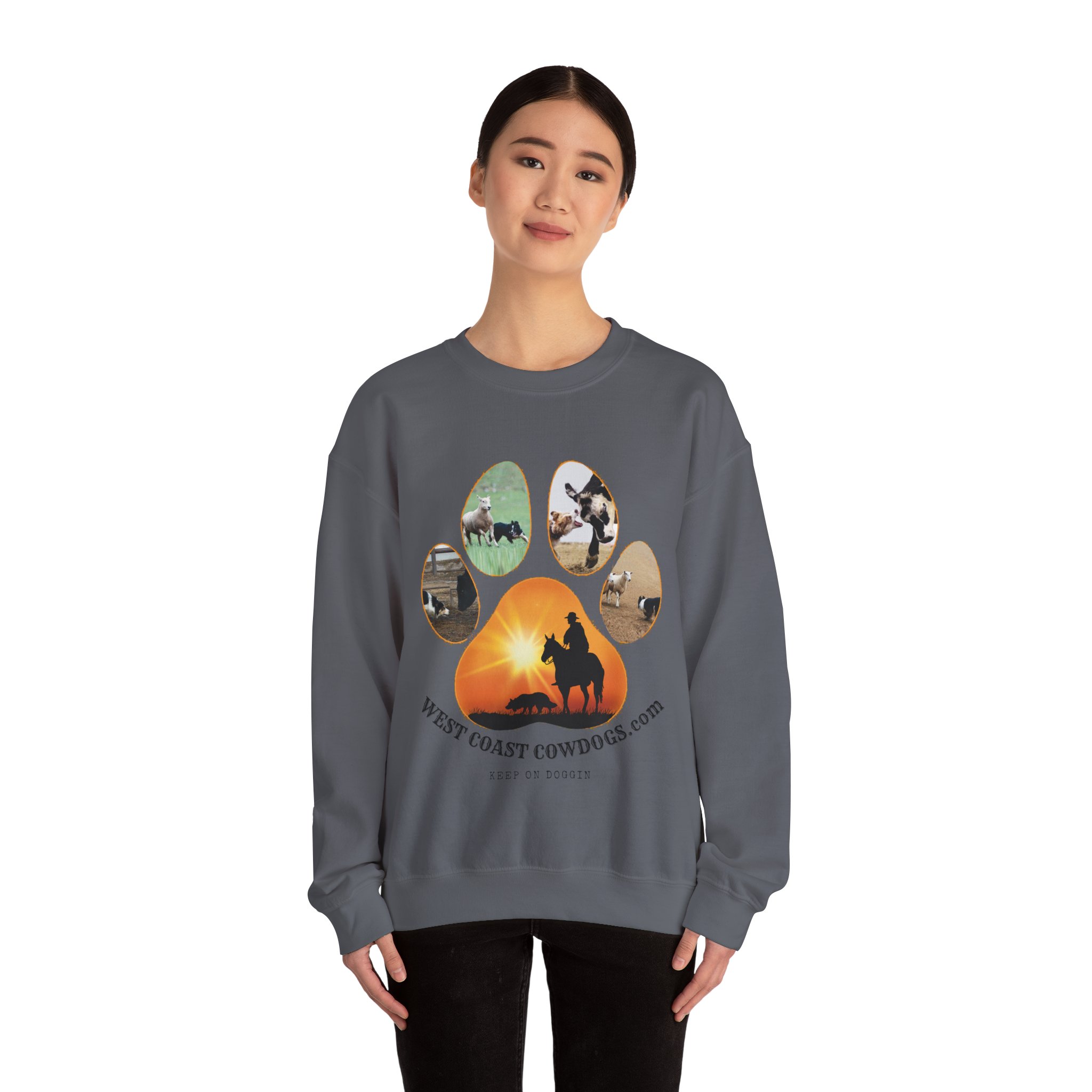 Working Paw- Unisex Heavy Blendâ„¢ Crewneck Sweatshirt - Image 44