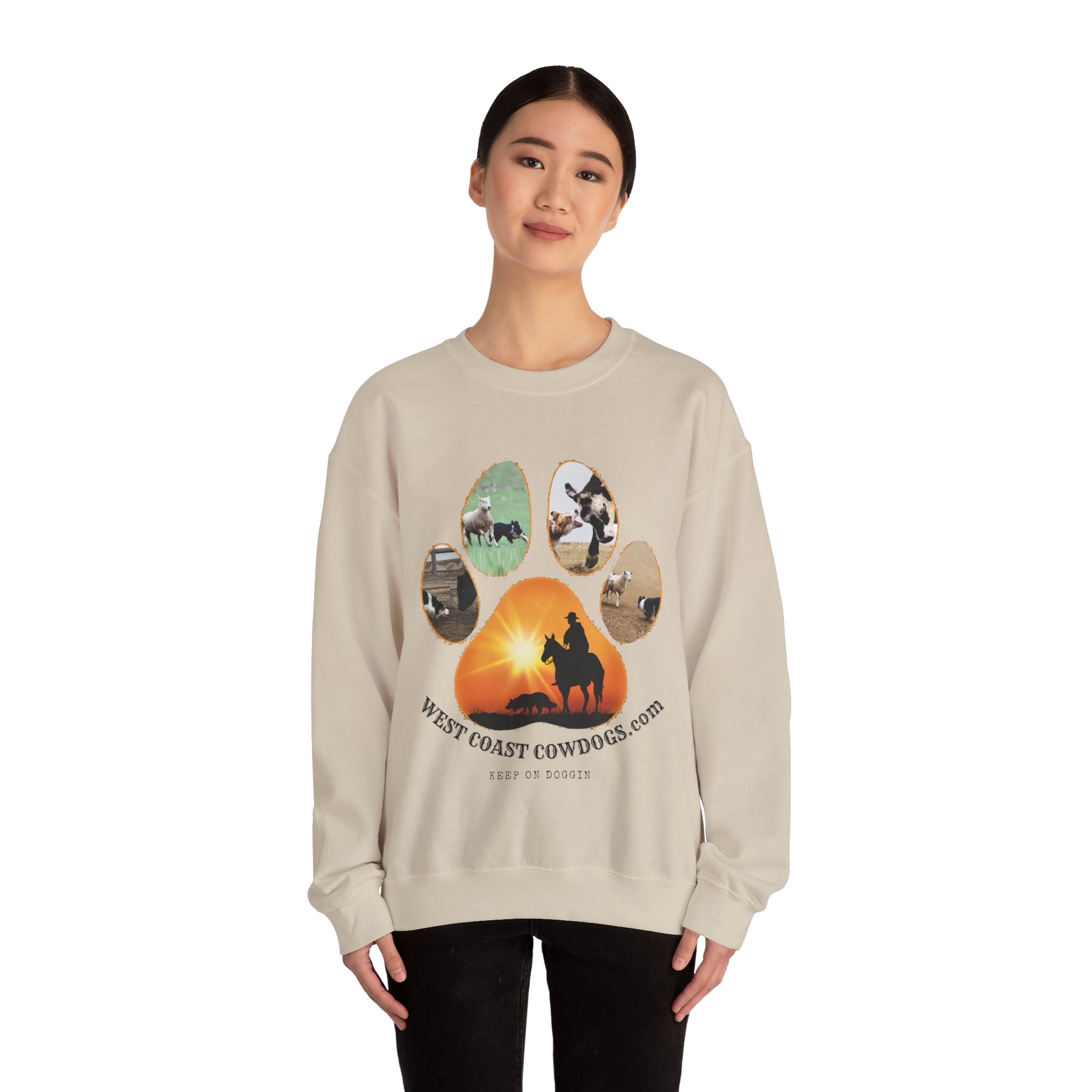 Working Paw- Unisex Heavy Blendâ„¢ Crewneck Sweatshirt - Image 12