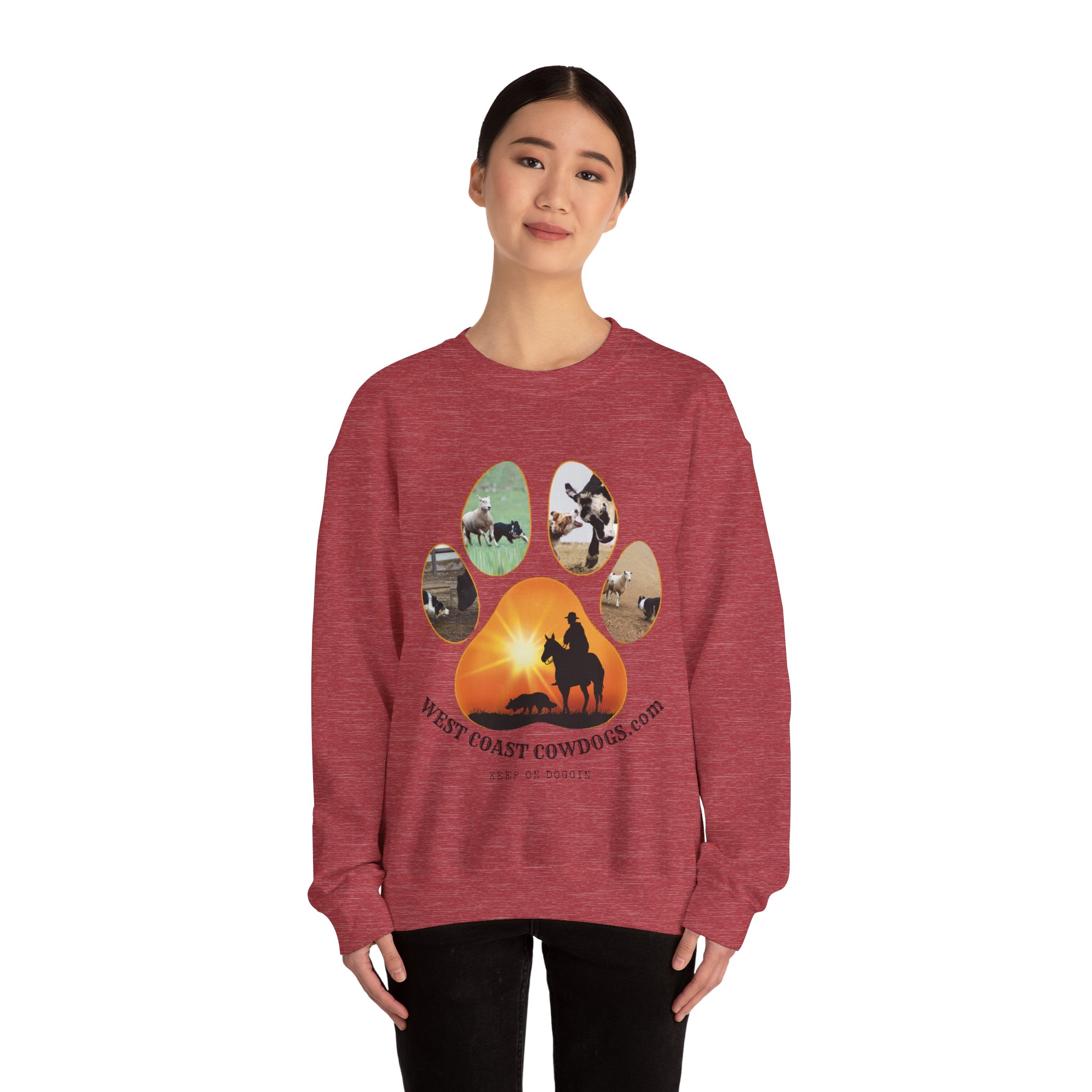Working Paw- Unisex Heavy Blendâ„¢ Crewneck Sweatshirt - Image 52