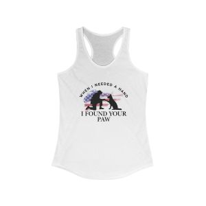Women's Racerback Tank Top, Inspirational Animal Lover Shirt, Summer Workout Tee, Gift for Pet Owners, Cute Fitness Apparel