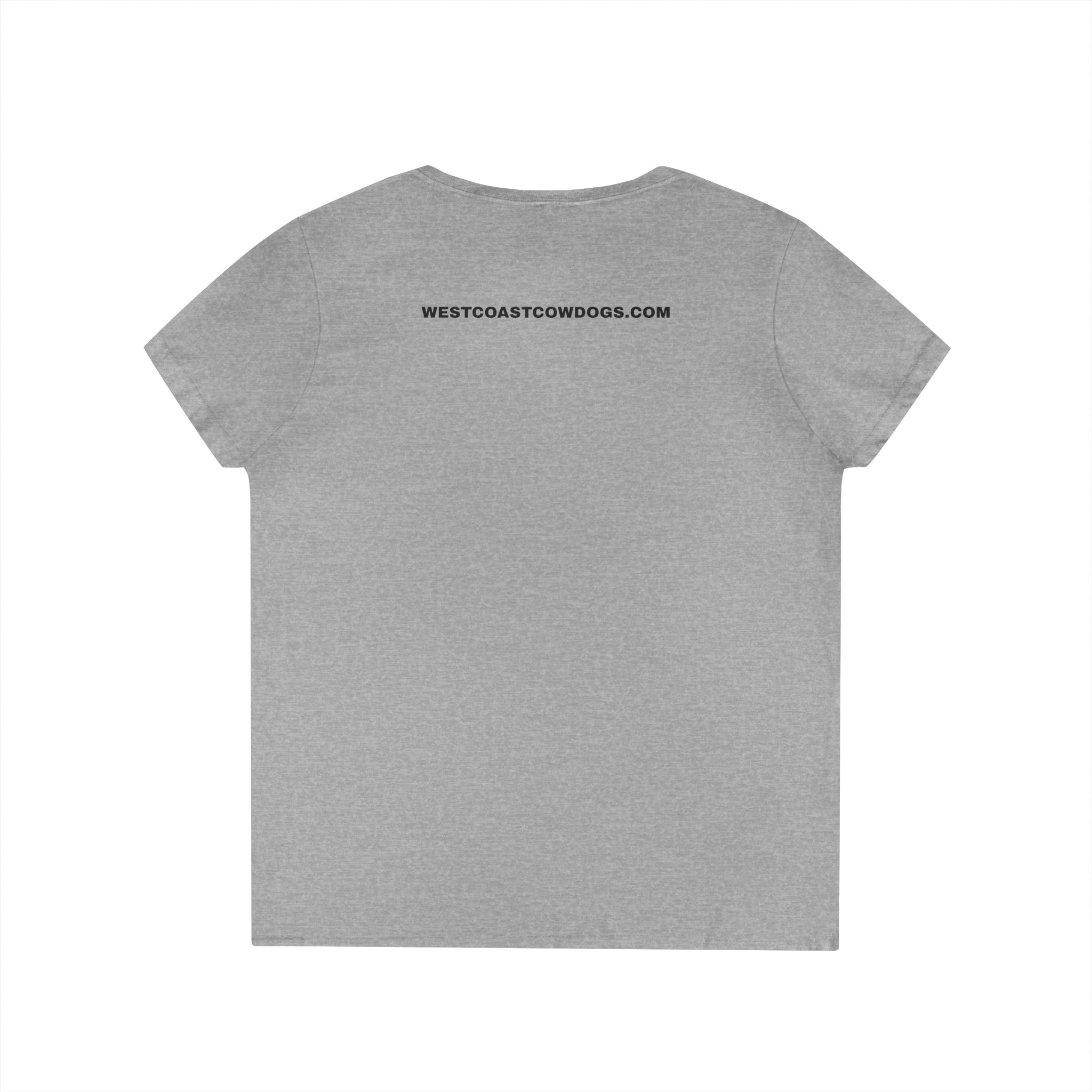 West Coast Cowdogs Ladies' V-Neck T-Shirt, Dog Lover Gift, Casual Tee, Pet Owner Apparel, Outdoor Adventure Shirt - Image 11